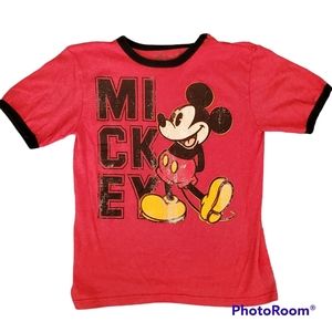 Disney Mickey Mouse Distressed Look T-Shirt - Child L (10/12)